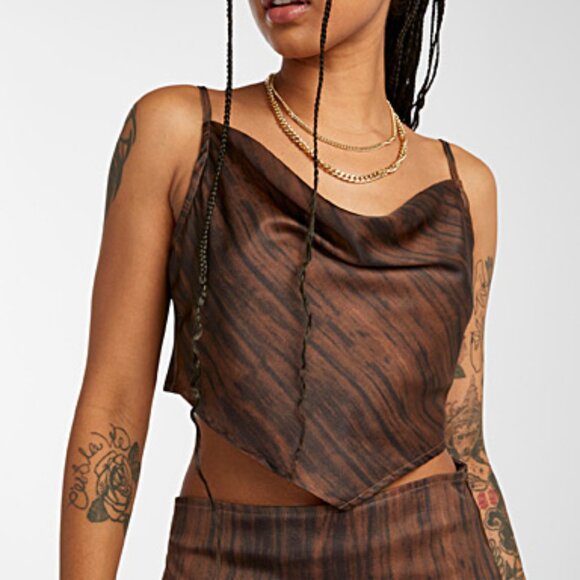 Motel Rocks Brown Top - Picture 1 of 3